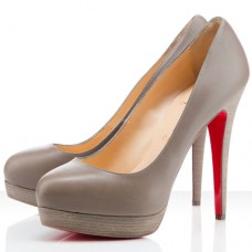 Pantofi cu platformă Christian Louboutin Bianca 160mm, gri taupe