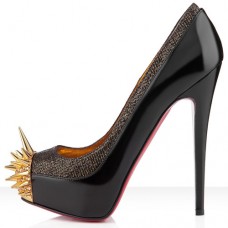 Pantofi cu platformă Christian Louboutin Asteroid 140mm, negri