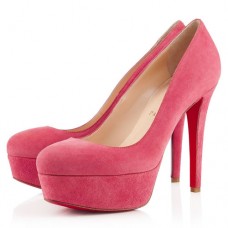 Pantofi cu platformă Christian Louboutin Bianca 120mm Rose Paris