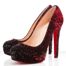 Pantofi cu platformă Christian Louboutin Bianca 140mm, roșii