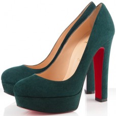 Pantofi cu platformă Christian Louboutin Bianca 140mm, verzi