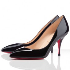 Pantofi Christian Louboutin Piou Piou 80mm Negri Pantofi Christian Louboutin Piou Piou 80mm Negri