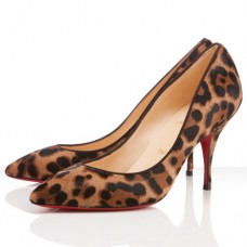 Pantofi Christian Louboutin Piou Piou 80mm cu imprimeu leopard Pantofi Christian Louboutin Piou Piou 80mm cu imprimeu leopard