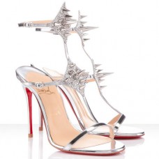 Sandale Christian Louboutin Lady Max 100mm Argento