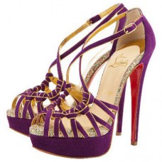 Sandale Christian Louboutin Mignons 140 mm Parme