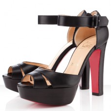 Sandale Christian Louboutin Woodaola 120mm negre