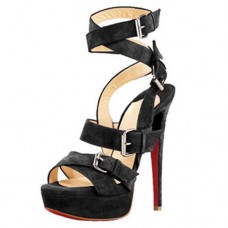 Sandale Christian Louboutin Toutenkaboucle 140mm negre