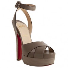 Sandale Christian Louboutin Vivaeva 160mm, culoare taupe