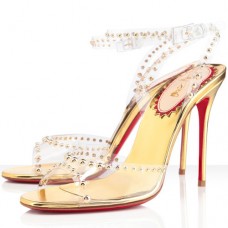 Sandale Christian Louboutin Icone A Clous 100mm aurii
