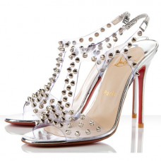 Sandale Christian Louboutin J-Lissimo 100mm argintii