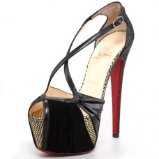 Sandale Christian Louboutin Divinoche 160mm negre