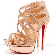 Sandale Christian Louboutin Balota 140mm, culoare nud