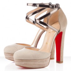 Sandale Christian Louboutin La Favorita 140mm Corde