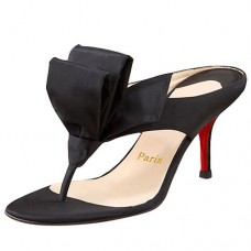 Sandale Christian Louboutin Tulp Thong 80mm negre