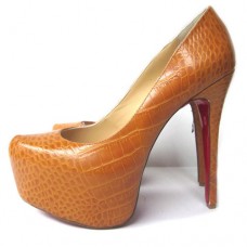 Pantofi cu platformă Christian Louboutin Daffodile 160mm maro