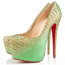 Pantofi cu platformă Christian Louboutin Daffodile 160mm, mentă