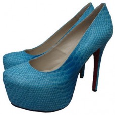 Pantofi cu platformă Christian Louboutin Daffodile 160mm, albaștri