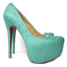 Pantofi cu platformă Christian Louboutin Daffodile 160mm, verzi