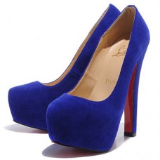 Pantofi cu platformă Christian Louboutin Daffodile 160mm, albaștri