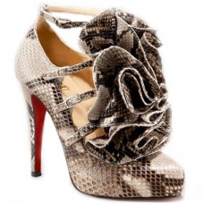 Pantofi Christian Louboutin Dillian 120mm Mary Jane Roccia