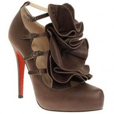 Pantofi Christian Louboutin Dillian 120mm Mary Jane maro