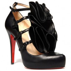 Pantofi Christian Louboutin Dillian 120mm Mary Jane, negri