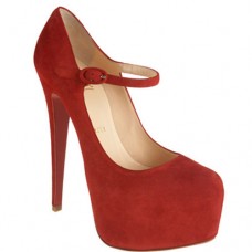 Pantofi Christian Louboutin Lady Daf 160mm Mary Jane, roșii