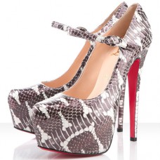 Pantofi Christian Louboutin Lady Daf 160mm Mary Jane, culoare Perlato Viola
