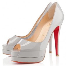 Christian Louboutin Altadama 140mm Peep Toe Pumps Souris
