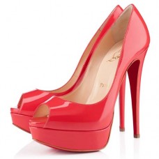 Pantofi Christian Louboutin Lady 140mm Peep Toe Rose Paris