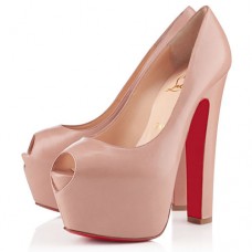 Pantofi Christian Louboutin Shameless 160mm cu vârful deschis, nud