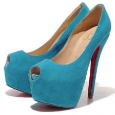 Pantofi Christian Louboutin Highness 160mm cu vârf deschis, Caraibes