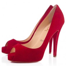 Pantofi cu toc înalt Christian Louboutin Very Prive 120mm, roșii