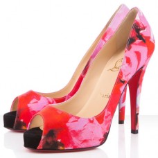 Pantofi Christian Louboutin Very Prive 120mm cu vârf deschis, roz Pantofi Christian Louboutin Very Prive 120mm cu vârf deschis, roz