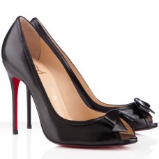 Pantofi Christian Louboutin Milady 100mm cu vârf deschis, negri