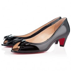 Pantofi Christian Louboutin Milady 40mm cu vârf deschis, negri
