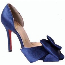 Pantofi Christian Louboutin Anemone 120mm pentru ocazii speciale, albaștri