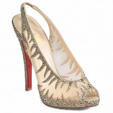 Pantofi Christian Louboutin Maralena 140mm cu cristale pentru ocazii speciale
