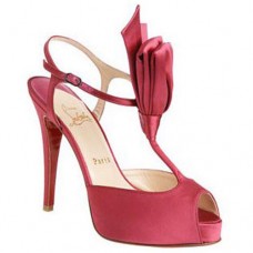 Pantofi Christian Louboutin Ernesta T-strap 100mm pentru ocazii speciale, roz