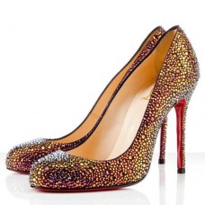 Pantofi Christian Louboutin Fifi Strass 100mm pentru ocazii speciale, Vulcan