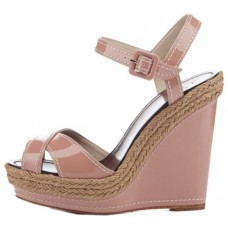 Pantofi cu platformă Christian Louboutin Almeria 120mm, culoare nud