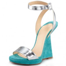Pantofi cu platformă Christian Louboutin Djaldos Spechio Colorblock Caraibes