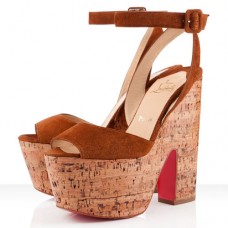 Christian Louboutin Super Dombasle 140mm Wedges Fauve Christian Louboutin Super Dombasle 140mm Wedges Fauve