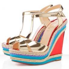 Christian Louboutin Trotolita 140mm Wedges Platine Christian Louboutin Trotolita 140mm Wedges Platine