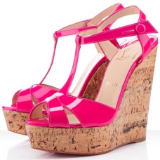 Pantofi cu platformă Christian Louboutin Marina Liege 140mm roz
