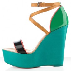Pantofi cu platformă Christian Louboutin Si Ma Zeppa 140mm, multicolori