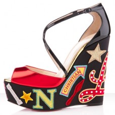 Pantofi cu platformă Christian Louboutin Loubi Zeppa 140mm roșii