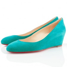 Pantofi cu platformă Christian Louboutin New Peanut 40mm Caraibes