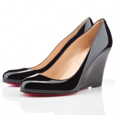 Pantofi cu platformă Christian Louboutin Ron Ron Zeppa 80mm Negri