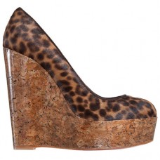 Pantofi cu platformă Christian Louboutin Coroclic 140mm cu imprimeu leopard